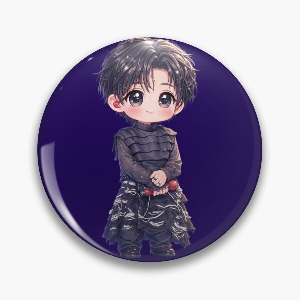 Item preview, Cute V BTS Chibi Fan Art – Taehyung Kpop Prince Cartoon Aesthetic Design designed and sold by Feminine Energy Studio .