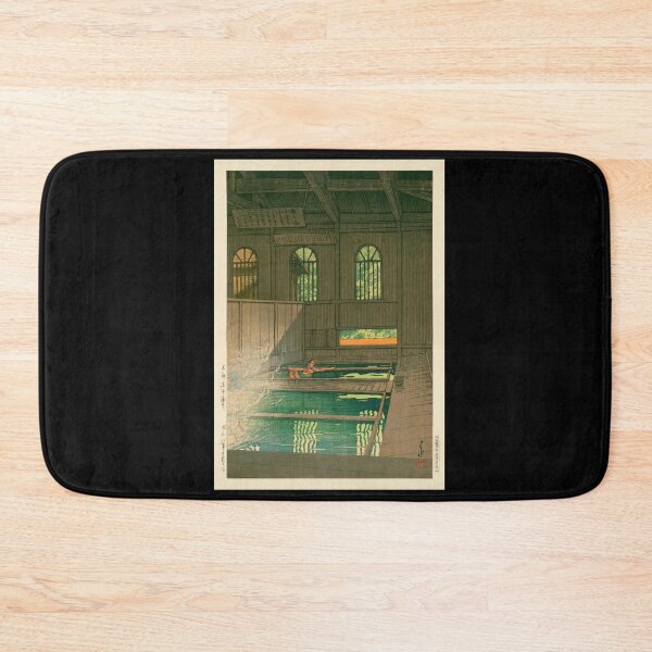 Item preview, Joshu Hoshi Onsen by Hasui Kawase | Japanese Hot Spring Poster | Japandi Tranquil Landscape Art designed and sold by artofuniverse.