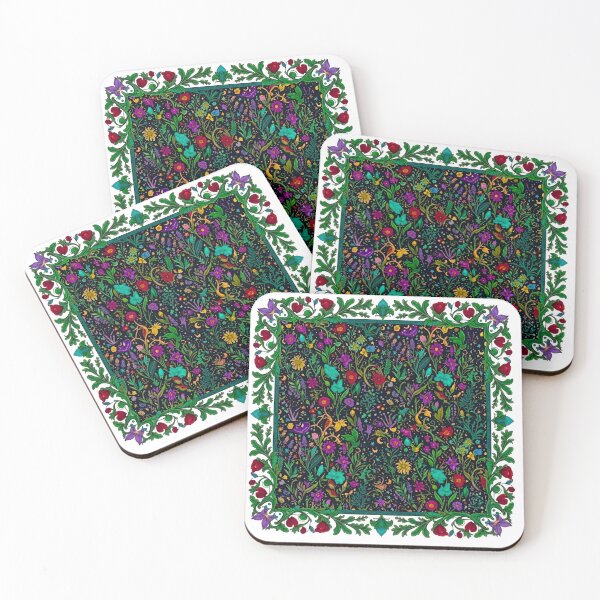 Item preview, Mystic Midnight Garden: Maximalist Folk Floral designed and sold by Good Vibes .