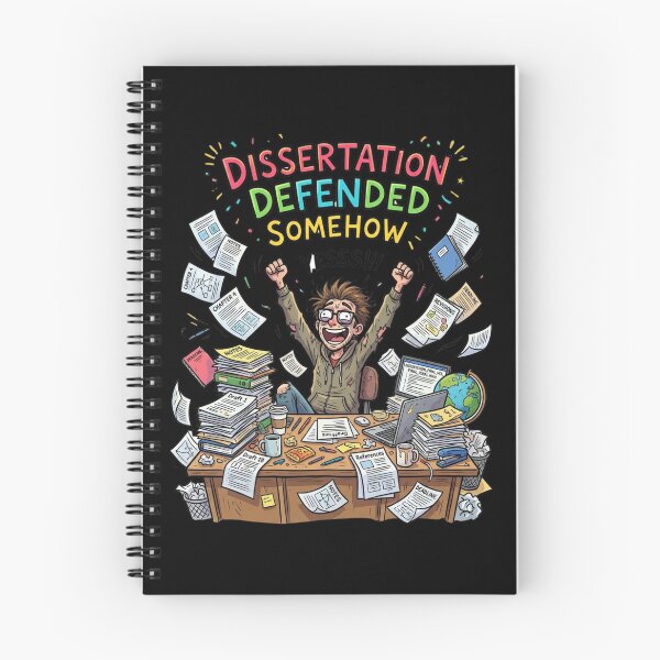 Item preview, Dissertation Defended Somehow – PhD Graduation Gift Funny Grad designed and sold by Im-Ara.