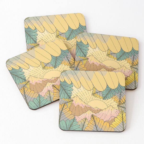 Item preview, Sunrise mountains designed and sold by Swadeillustrations.
