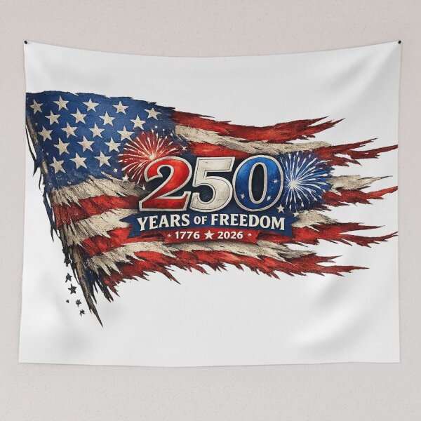 Item preview, Torn American Flag 250th Anniversary Independence Day Patriotic Design designed and sold by RolMerch.