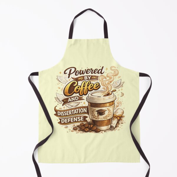 Item preview, Powered by Coffee and Dissertation Defense – PhD Life Graduation Gift designed and sold by Im-Ara.