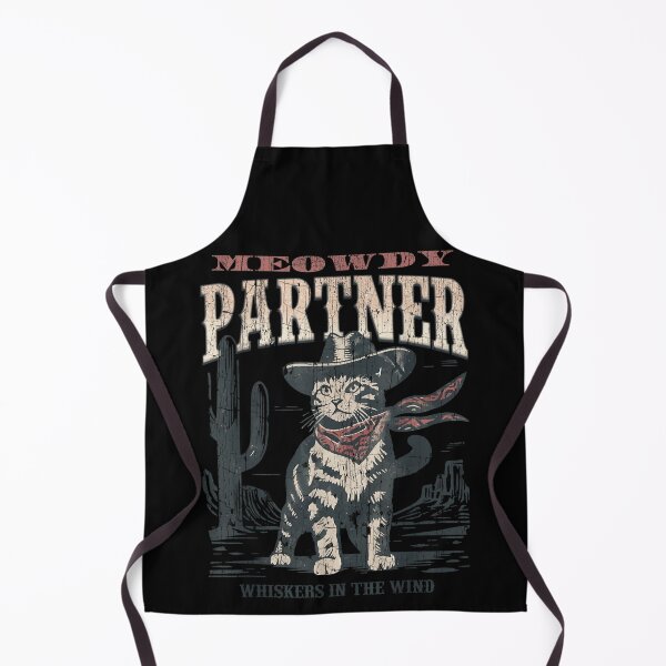Item preview, Meowdy Partner Funny Cowboy Cat Whiskers In The Wind Desert Retro designed and sold by Pingleify.