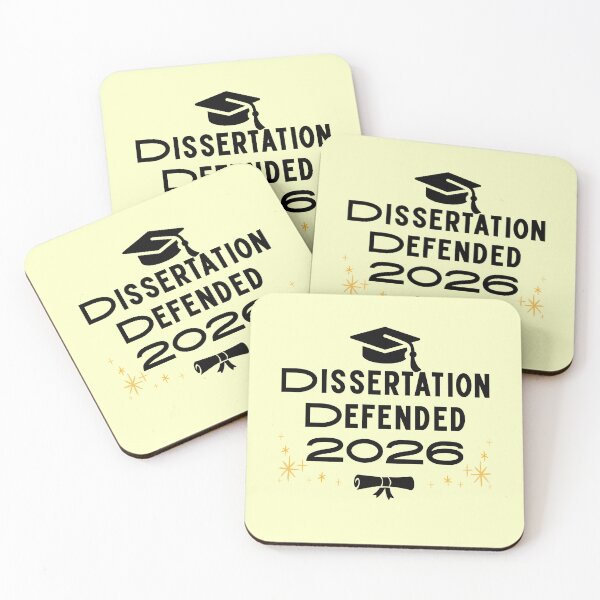 Item preview, Dissertation Defended – PhD Graduation Gift Funny Grad designed and sold by Im-Ara.