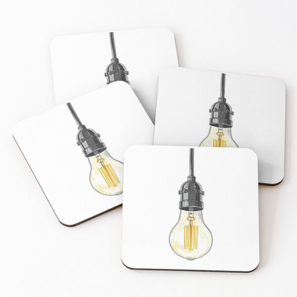 Item preview, Vintage Electric Bulb Retro Lamp Sketch designed and sold by Digital Duniyah.
