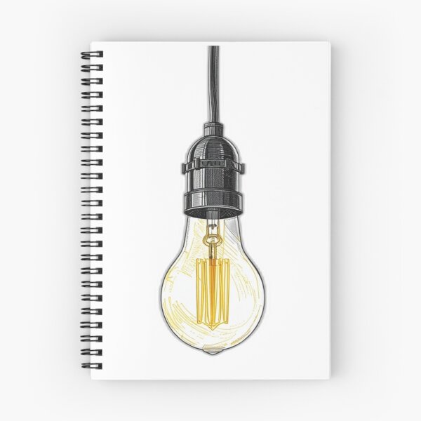 Item preview, Vintage Electric Bulb Retro Lamp Sketch designed and sold by Digital Duniyah.