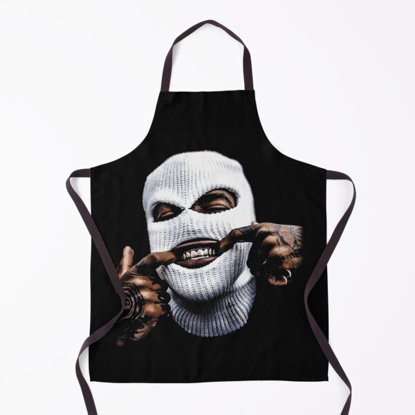 Item preview, Edgy Balaclava Ski Mask Man With Tattoos And Grills Streetwear Aesthetic designed and sold by Pingleify.