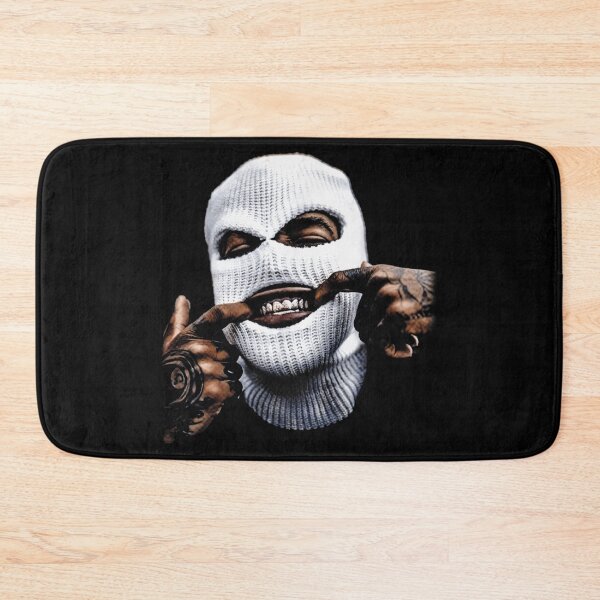 Item preview, Edgy Balaclava Ski Mask Man With Tattoos And Grills Streetwear Aesthetic designed and sold by Pingleify.