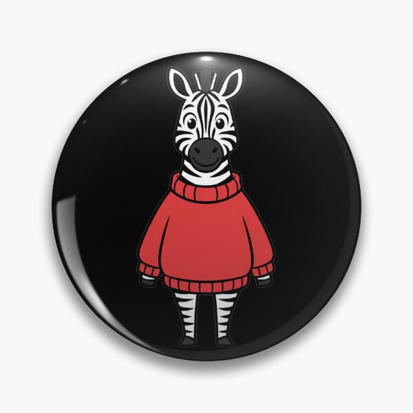 Item preview, Cute Zebra Wearing Red Turtleneck Sweater designed and sold by k3rstman1.