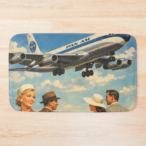 Item preview, Retro Pan Am Jet Travel Vintage Advertisement designed and sold by Mauswohn.
