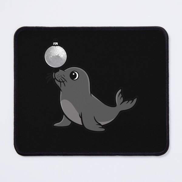 Item preview, Cute Seal Balancing Christmas Ornament designed and sold by k3rstman1.