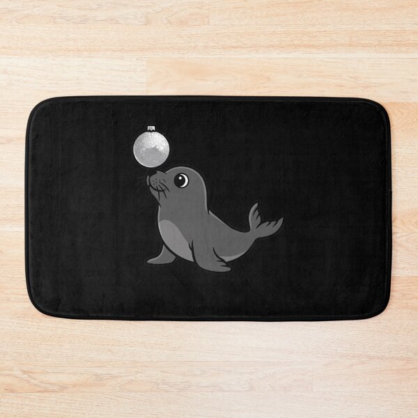 Item preview, Cute Seal Balancing Christmas Ornament designed and sold by k3rstman1.