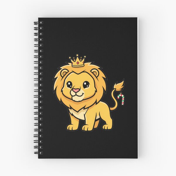 Item preview, Cute Royal Lion Cub with Christmas Candy Cane designed and sold by k3rstman1.