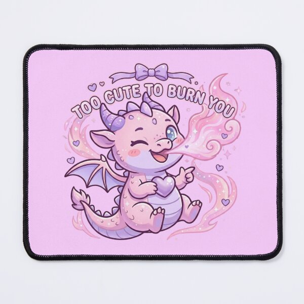 Item preview, Too Cute to Burn You – Funny Fire Breathing Dragon designed and sold by Im-Ara.