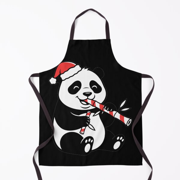 Item preview, Cute Christmas Panda Eating Candy Cane Bamboo designed and sold by k3rstman1.