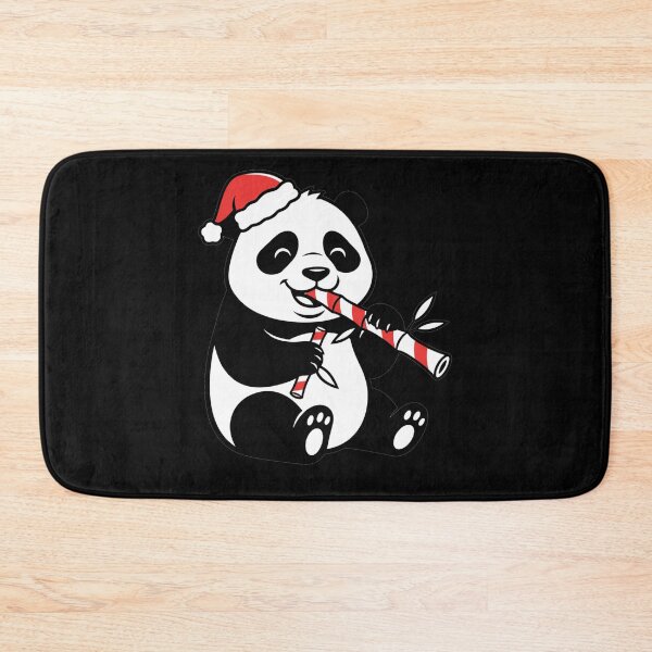Item preview, Cute Christmas Panda Eating Candy Cane Bamboo designed and sold by k3rstman1.