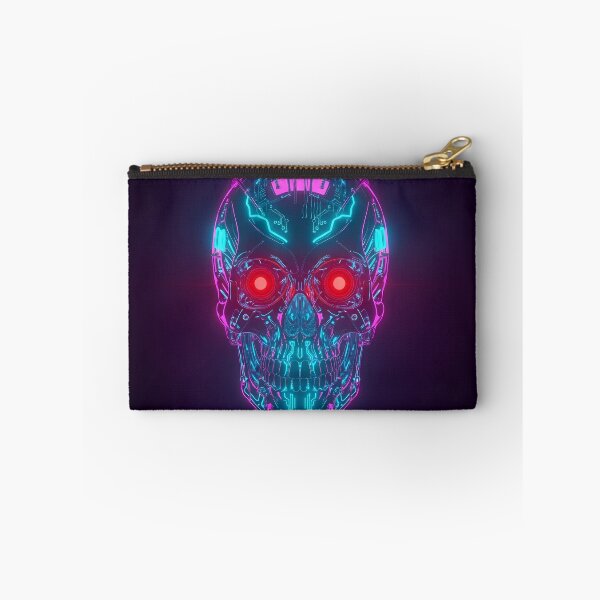 Item preview, Cybernetic Skull Circuit Board Neon Robot designed and sold by powersunlight.