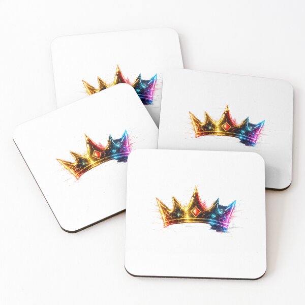 Item preview, Neon Glitch Crown Minimal – Cyberpunk King Symbol designed and sold by UnglaublichGut.