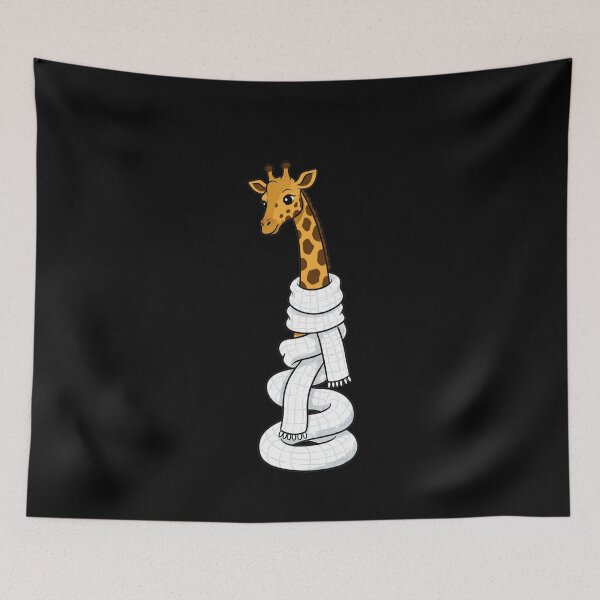 Item preview, Cute Giraffe Wearing Long Winter Scarf designed and sold by k3rstman1.