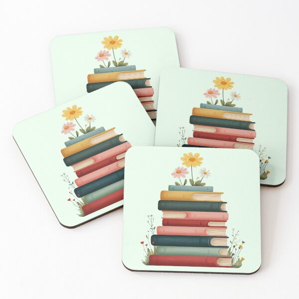 Item preview, Books and Flowers designed and sold by bubblyrainbow.
