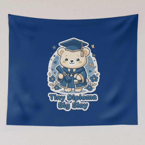 Item preview, Tiny Diploma Big Slay Cute Graduation Kawaii Daddy Bear designed and sold by Im-Ara.