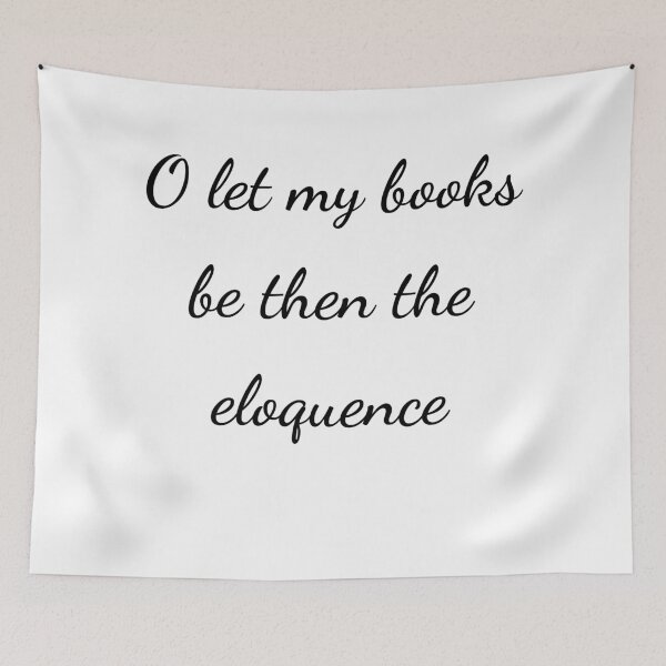 Item preview, "O let my books be then the eloquence" - handwriting black designed and sold by ariksworld.