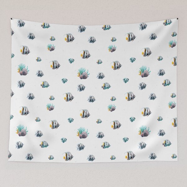 Item preview, Tropical Fish and Coral Reef Pattern designed and sold by VikArt7.