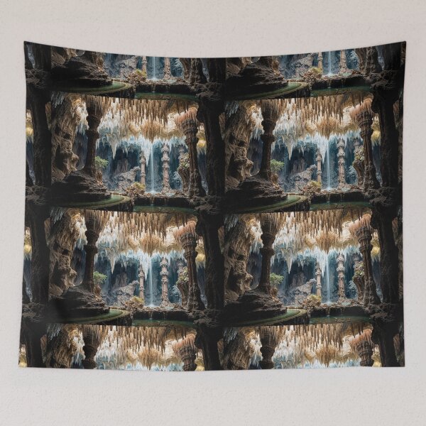 Item preview, Lost Cave Oasis – Magical Underground World Art designed and sold by EchoWave11.