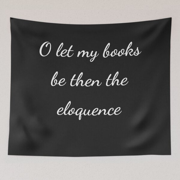 Item preview, "O let my books be then the eloquence" - handwriting white designed and sold by ariksworld.