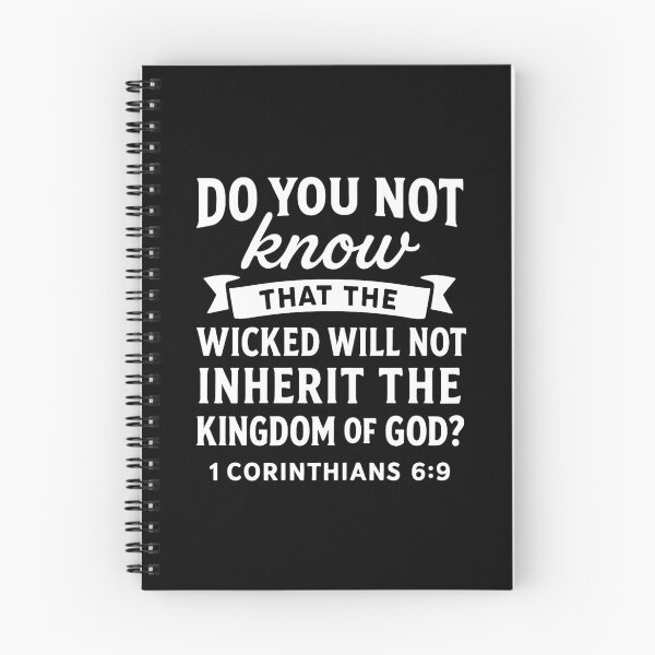 Item preview, 1 Corinthians 6:9 The Wicked Will Not Inherit the Kingdom Of God designed and sold by plushism.
