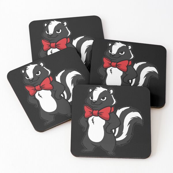 Item preview, Cute Dapper Skunk with Red Bowtie designed and sold by k3rstman1.