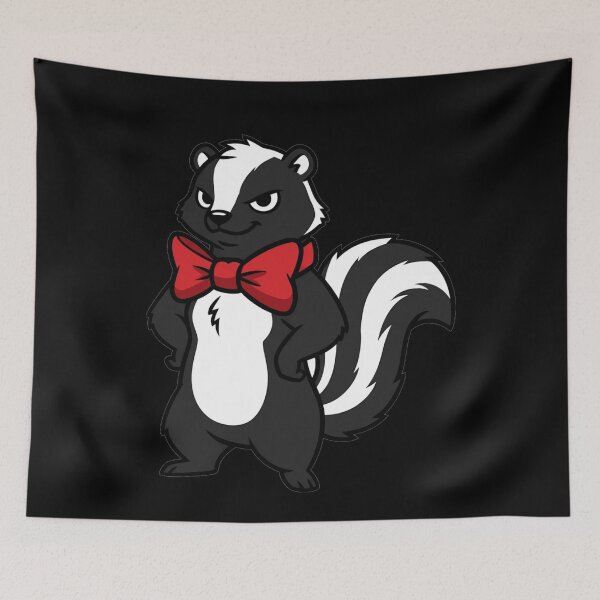 Item preview, Cute Dapper Skunk with Red Bowtie designed and sold by k3rstman1.