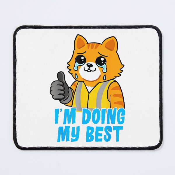 Item preview, Cat Coworker Swagazon Associate I'm Doing My Best Crying Cat designed and sold by MarkVHulings.