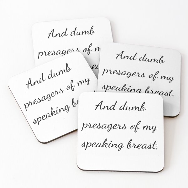 Item preview, "And dumb presagers of my speaking breast," - handwriting black designed and sold by ariksworld.