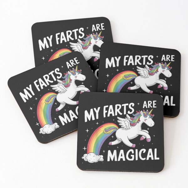 Item preview, My Farts Are Magical Funny Unicorn Rainbow Wings Sparkly Star Graphic designed and sold by JiscoRomanela.