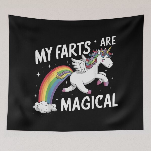Item preview, My Farts Are Magical Funny Unicorn Rainbow Wings Sparkly Star Graphic designed and sold by JiscoRomanela.