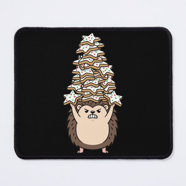 Item preview, Angry Hedgehog Holding Christmas Cookie Stack designed and sold by k3rstman1.