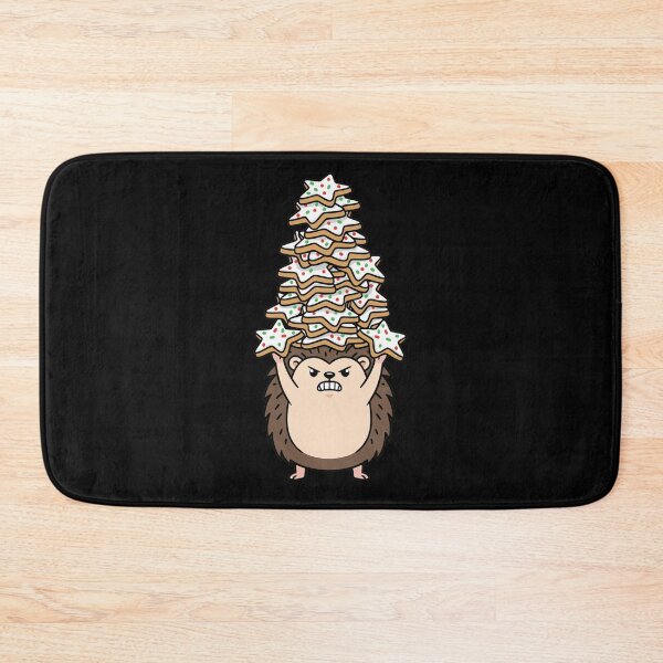 Item preview, Angry Hedgehog Holding Christmas Cookie Stack designed and sold by k3rstman1.