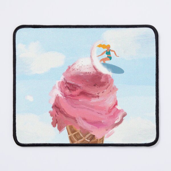 Item preview, Surfer on an ice cream. designed and sold by Litchiz.