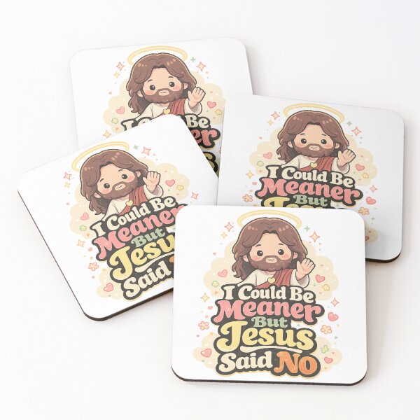 Item preview, I Could Be Meaner But Jesus Said No Cute Funny Christian for Women, Faith Humor Gift Idea designed and sold by Im-Ara.