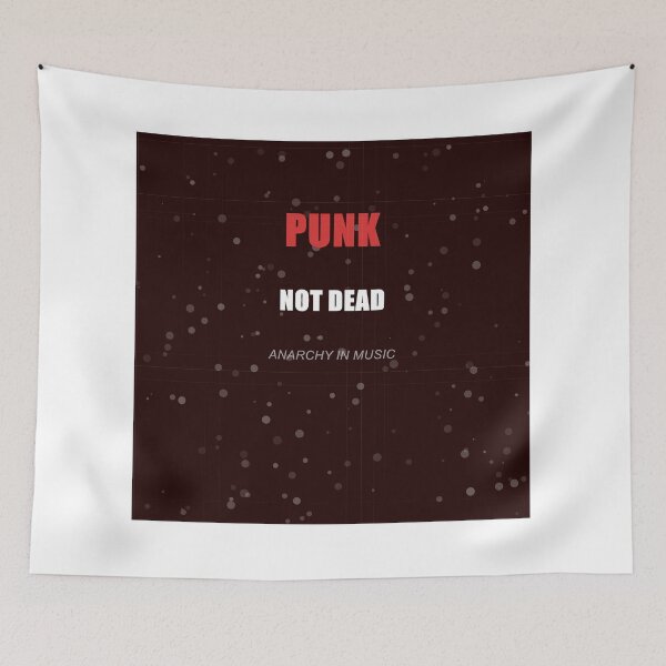Artikelvorschau, Punk's Not Dead Totenkopf-Kunst – Anarchie-Punkrock-Wanddeko – Geschenk für Hardcore-Rebellion-Fans entworfen und verkauft von Camwal.