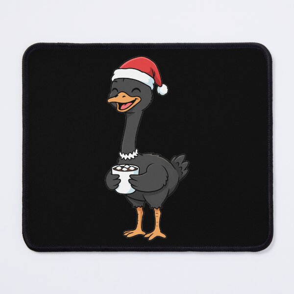 Item preview, Cute Christmas Ostrich Santa Hat Hot Cocoa designed and sold by k3rstman1.