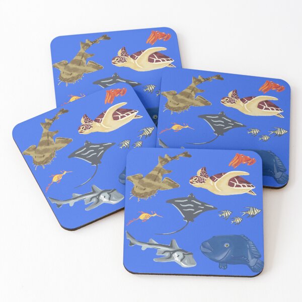 Item preview, Shelly Beach Locals - Cabbage Tree Bay - Australian Marine Life  designed and sold by mume studio.
