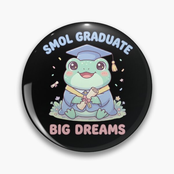 Item preview, Smol Graduate Big Dreams Cute Frog Graduation Kawaii Aesthetic designed and sold by Im-Ara.