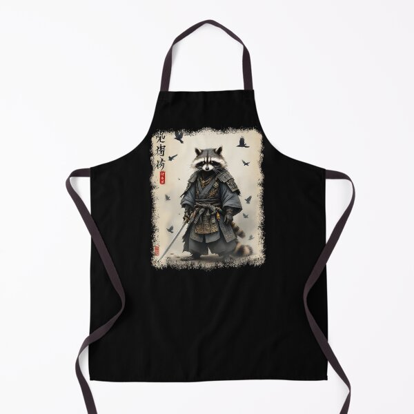 Item preview, Samurai Raccoon Japanese Warrior Vintage Anime Art Cute Tanuki Graphic designed and sold by alber-garnell.