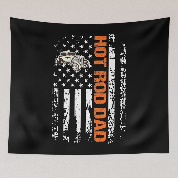Item preview, Hot Rod Dad Shirt American Flag Hot Rod Father Gift Men designed and sold by MarkVHulings.