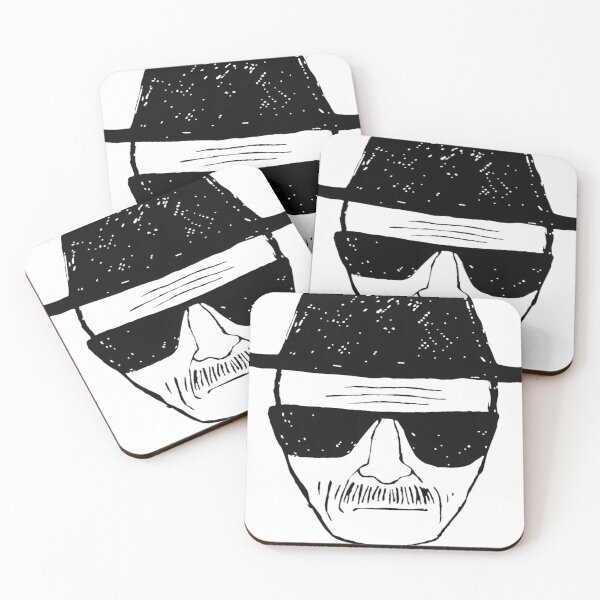 Item preview, Breaking Bad Walter White Heisenberg face Sticker designed and sold by Cloverfoxxo.