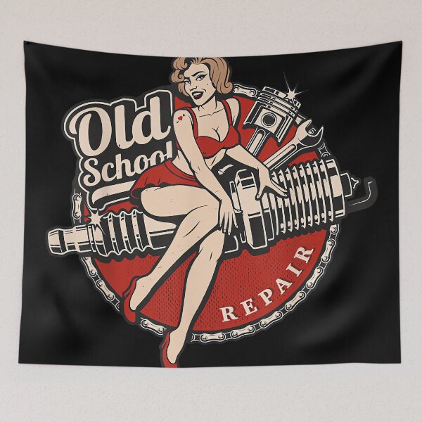 Item preview, Hot Rod Retro Vintage Vintage Car Rockabilly Old School designed and sold by MarkVHulings.