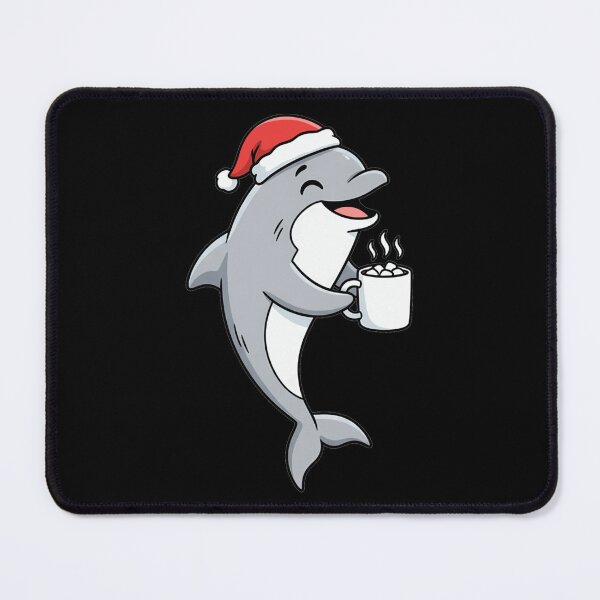 Item preview, Cute Santa Hat Dolphin Drinking Hot Cocoa designed and sold by k3rstman1.